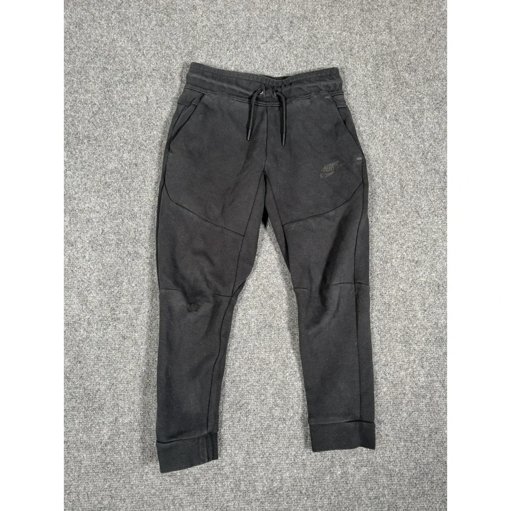 Nike Boys Tech Fleece Jogger Sweatpants Youth Size XS‎ Black CU9213-010